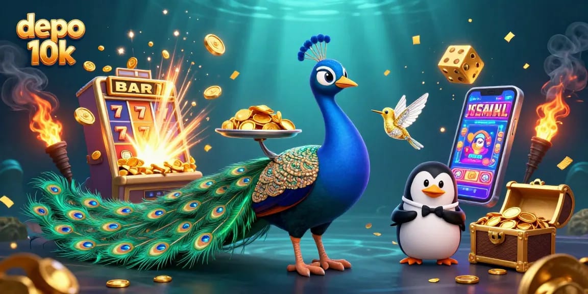 Experience the thrill of aza depo 10k with vibrant casino symbols and jackpot excitement.
