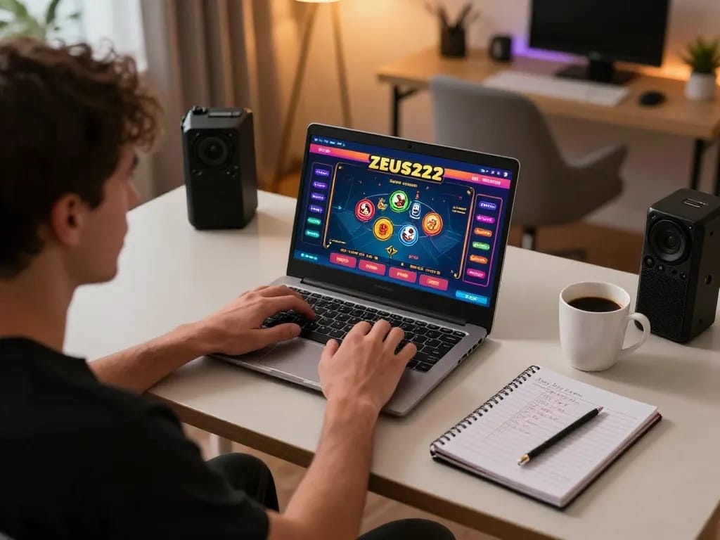 Play online with ZEUS222 as the player strategizes during an exciting live dealer game.