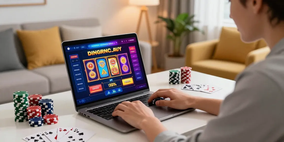 Tautan ratutogel link yang menampilkan pengalaman bermain judi online dengan laptop di ruang kerja modern.