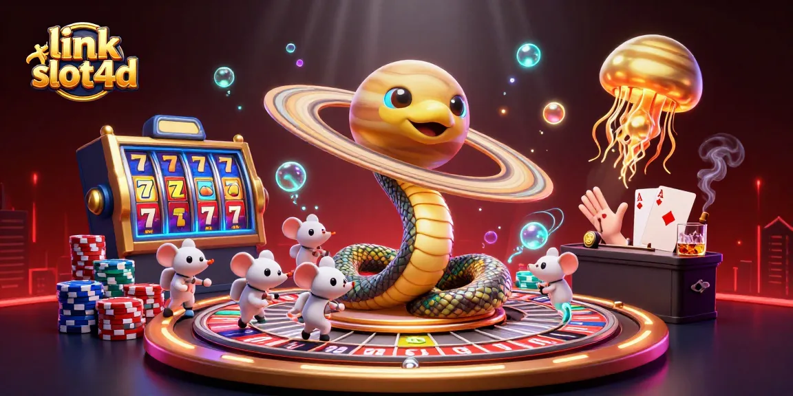 Mainkan game kasino menarik dengan link slot4d yang penuh warna dan simbol jackpot.
