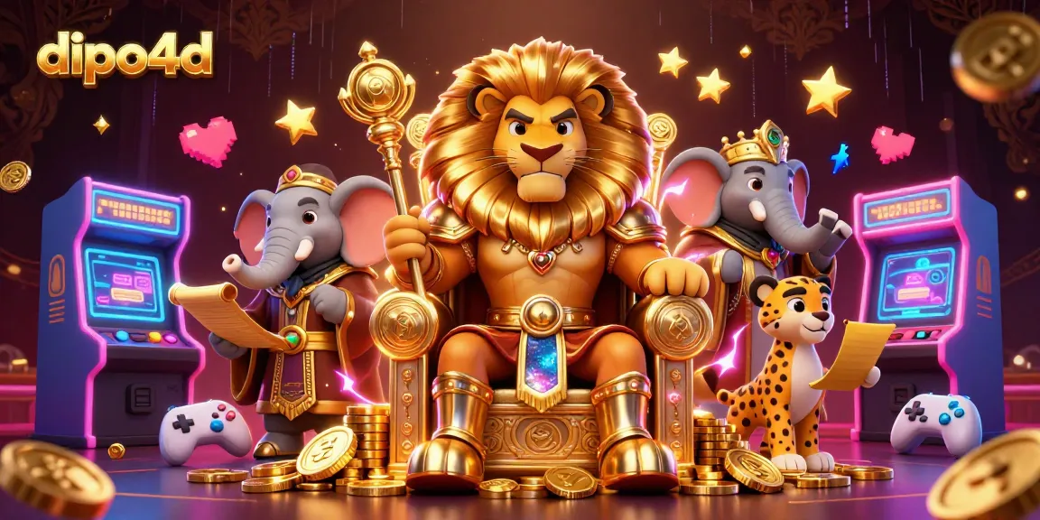 dipo4d invites players to unleash their gaming skills amidst lion kings and neon excitement.