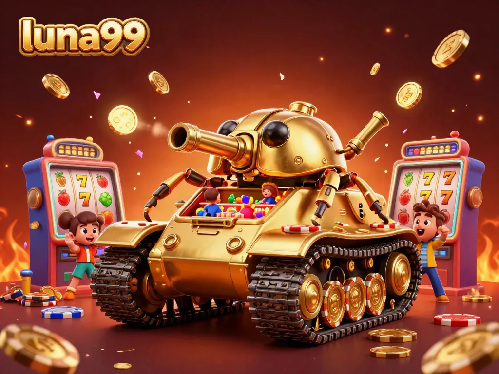 Mainkan slot penuh warna di luna99 dalam ilustrasi kasino mini yang menakjubkan.