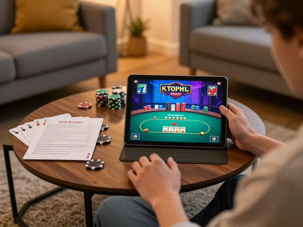 Engage in thrilling kp88 poker games from home with immersive online gaming setup.