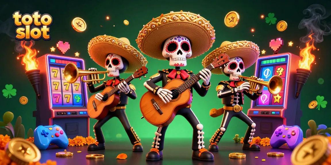 Rasakan keseruan bermain toto slot dengan ilustrasi kasino yang penuh warna dan detail menggembirakan.