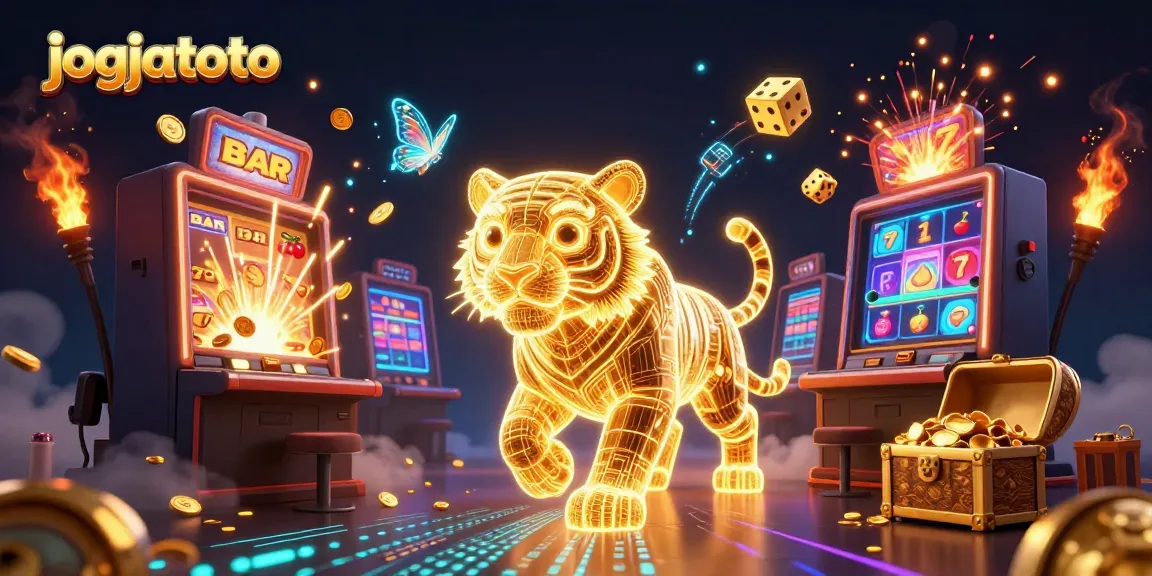 Experience thrilling gameplay with jogjatoto's jackpot scene showcasing vibrant casino elements.