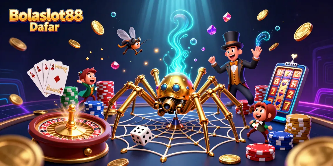 Bolaslot88 Daftar promises thrilling gaming experiences with intricate steampunk designs and dynamic casino elements.
