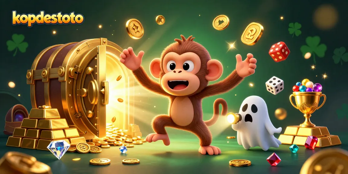 Kopdestoto invites players to a lively casino adventure with a playful poltergeist monkey and eager ghost-hunter puppy.