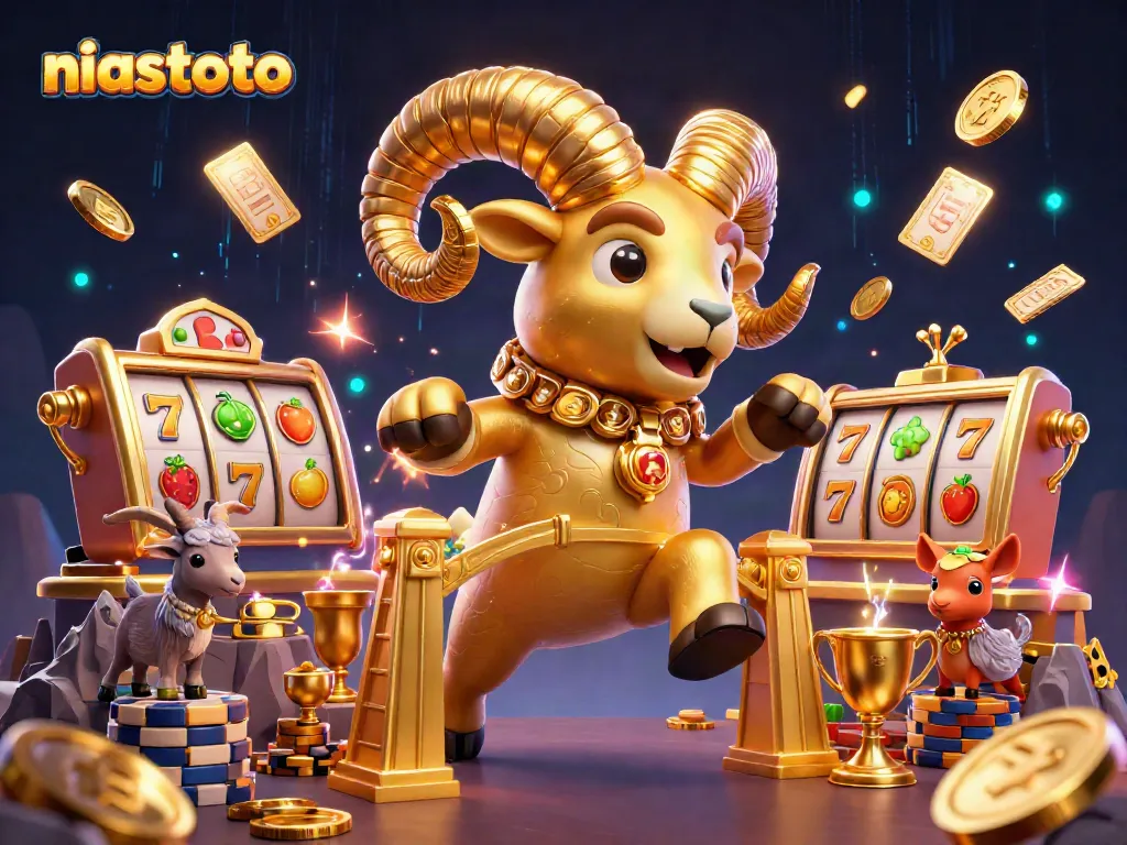 Experience thrilling gameplay with niastoto's dynamic slot demo featuring exclusive colorful symbols and golden elements.
