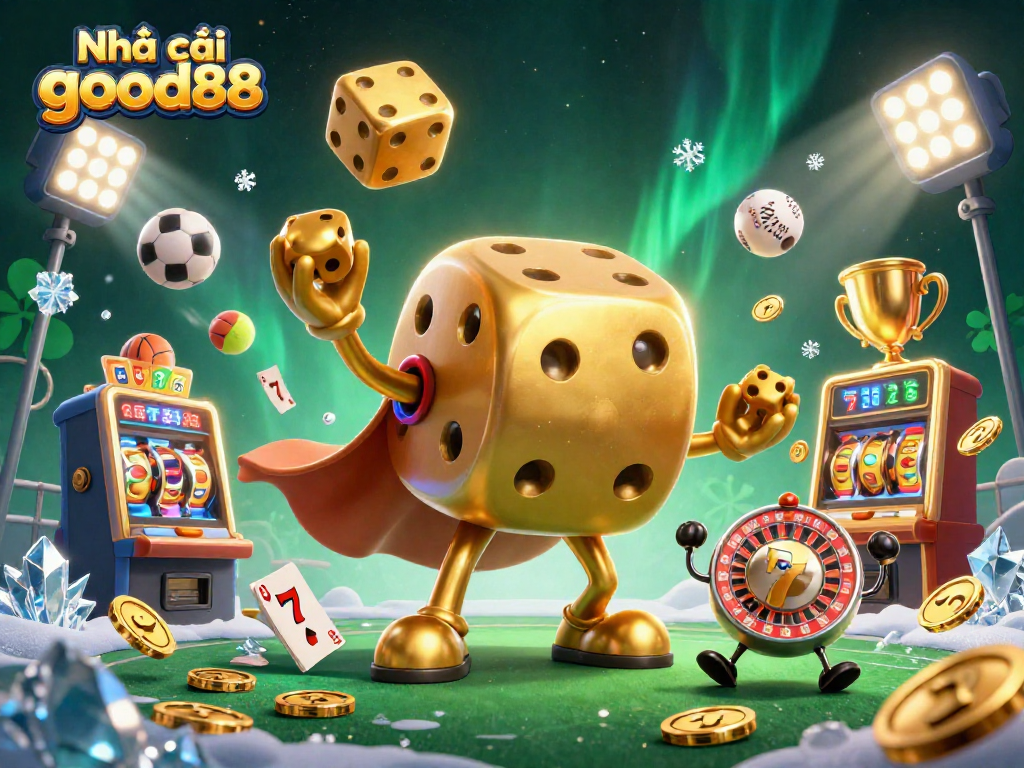 Experience the excitement at Nhà cái good88 with dynamic gaming elements and vibrant casino visuals.