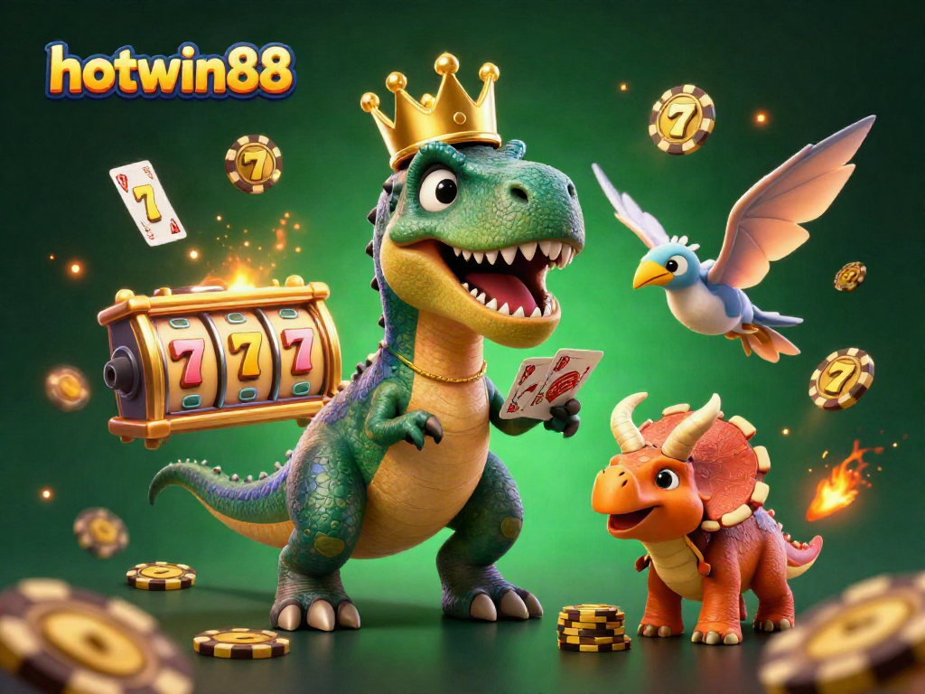 Experience thrilling wins with hotwin88 and colorful slot games featuring animated casino characters.