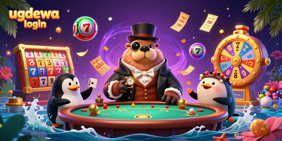 Experience the excitement of ugdewa login at a vibrant underwater casino with playful characters.