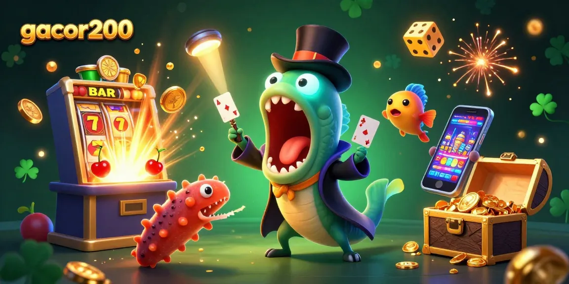 Tambah pengalaman bermain gacor200 dengan slot dan jackpot memukau dalam ilustrasi yang menakjubkan.