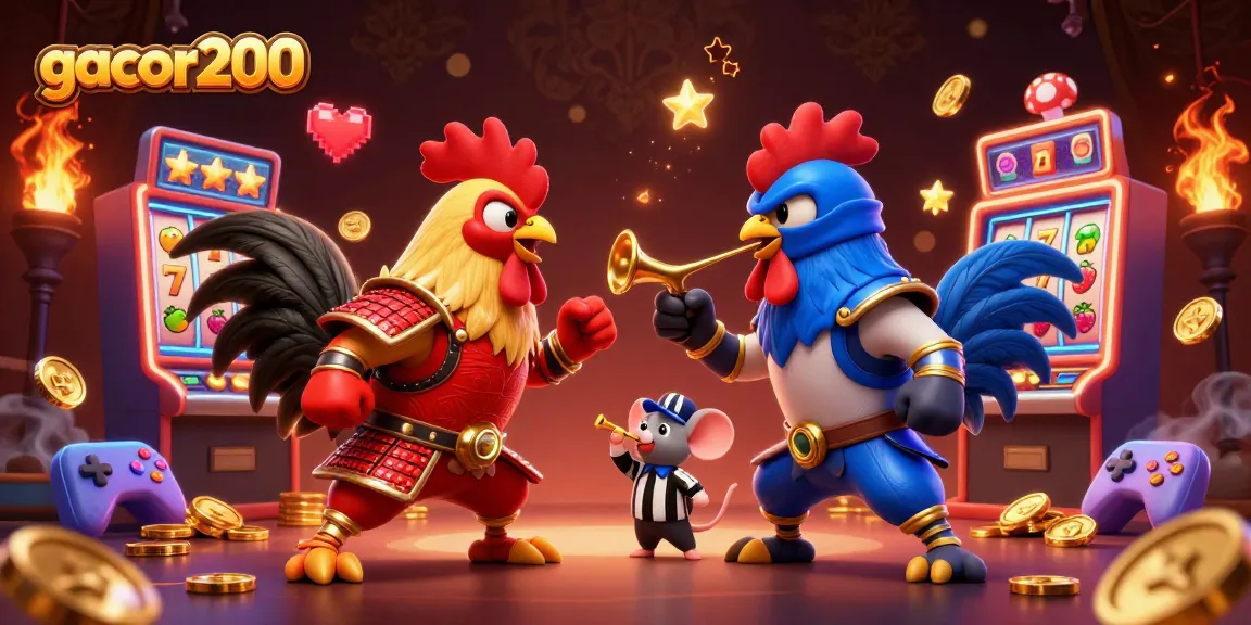 gacor200 mengalahkan mesin slot terbaik dengan sabung ayam yang dramatis