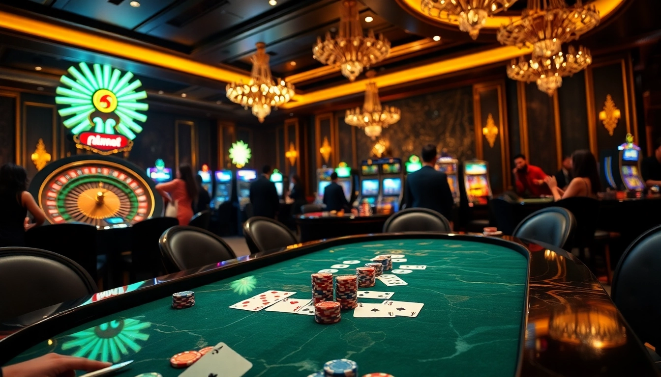 Experience the vibrant atmosphere of trang chủ tt88, showcasing high-stakes poker and exciting casino games.