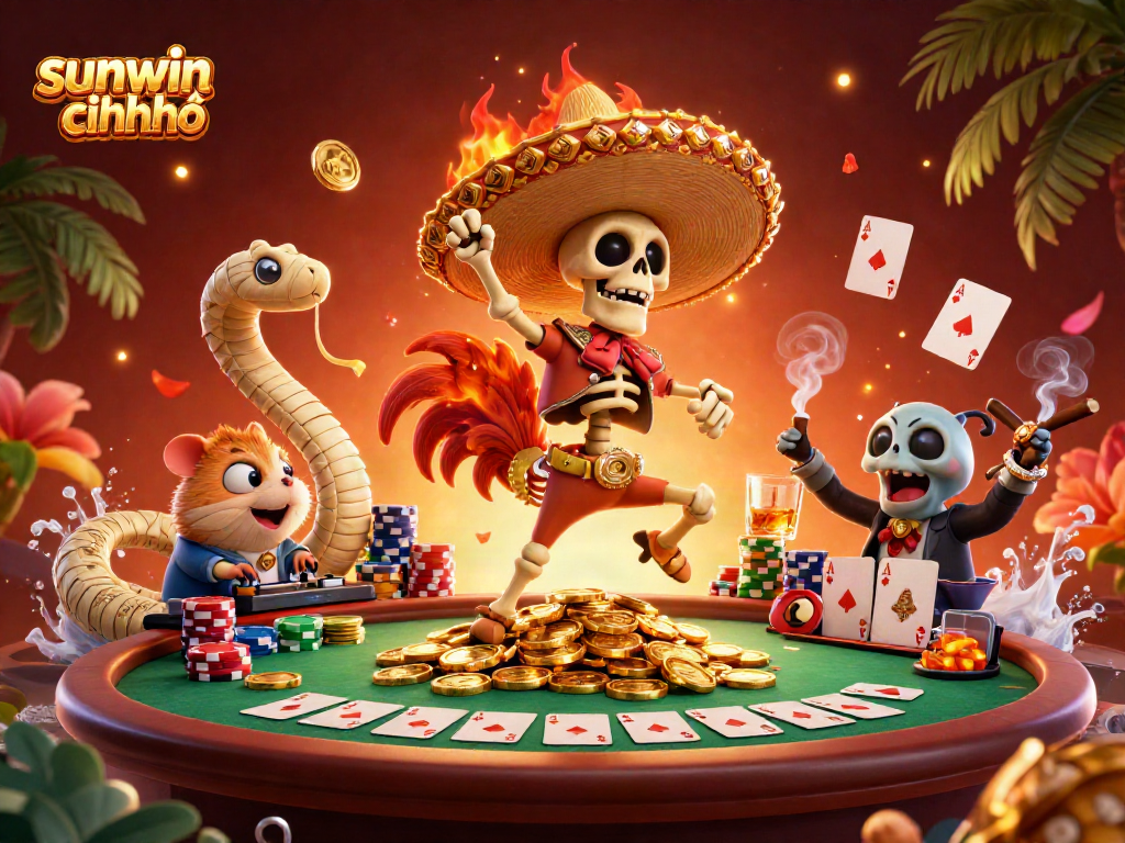 Experience winning excitement with sunwin chính chủ, vibrant 3D casino characters in action.