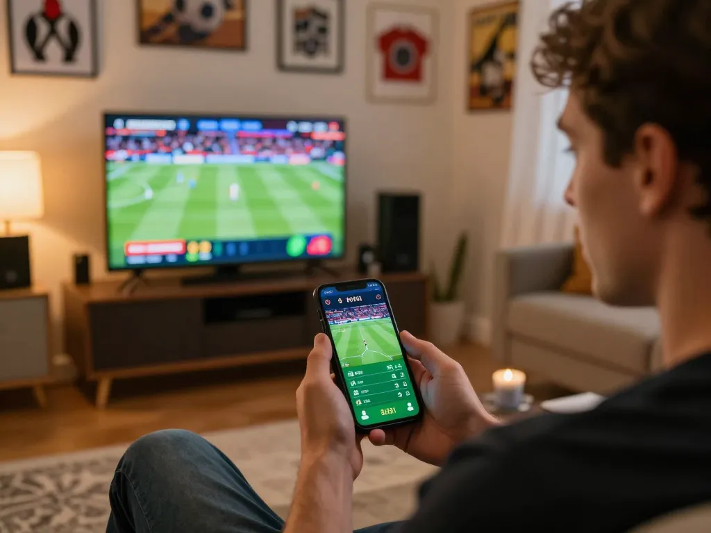 Xoilac sports betting scene showcasing live odds interface on smartphone for enhanced gaming experience.