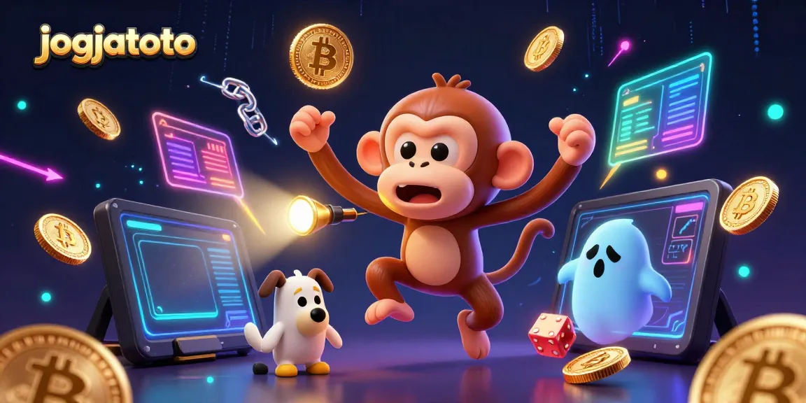 Engage in thrilling gameplay at jogjatoto with a mischievous monkey and a curious puppy in a vibrant casino.