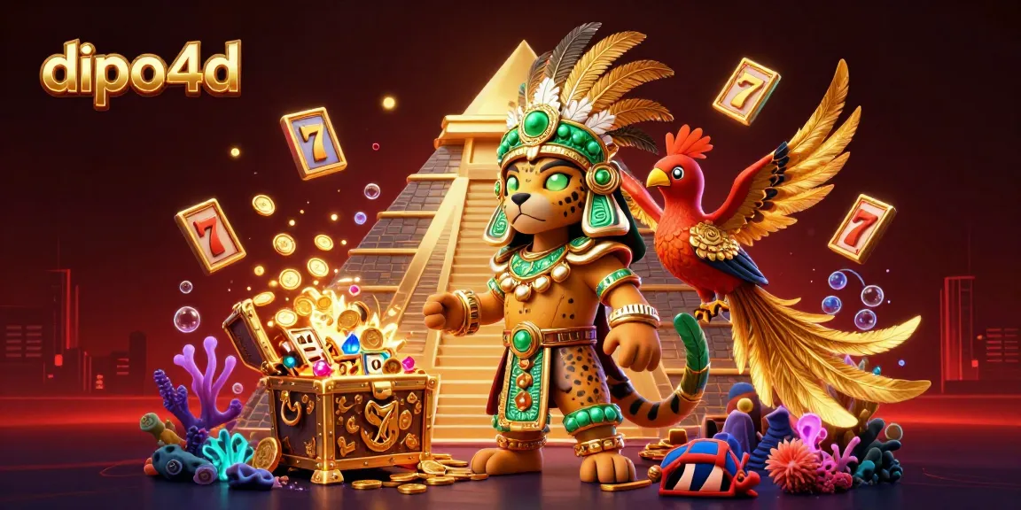 Dive into DIPO4D's casino scene with dynamic slot elements and a vibrant 3D illustration.