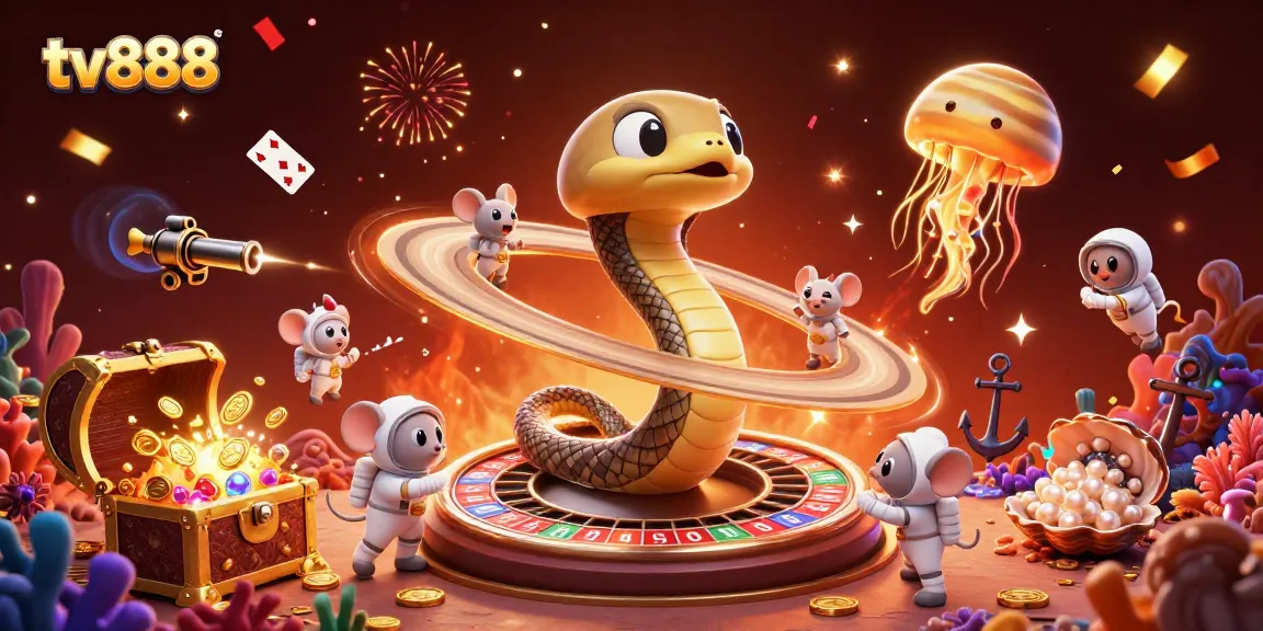 Watch tiny astronaut mice place bets on the thrilling tv888 roulette wheel with gold coins exploding around