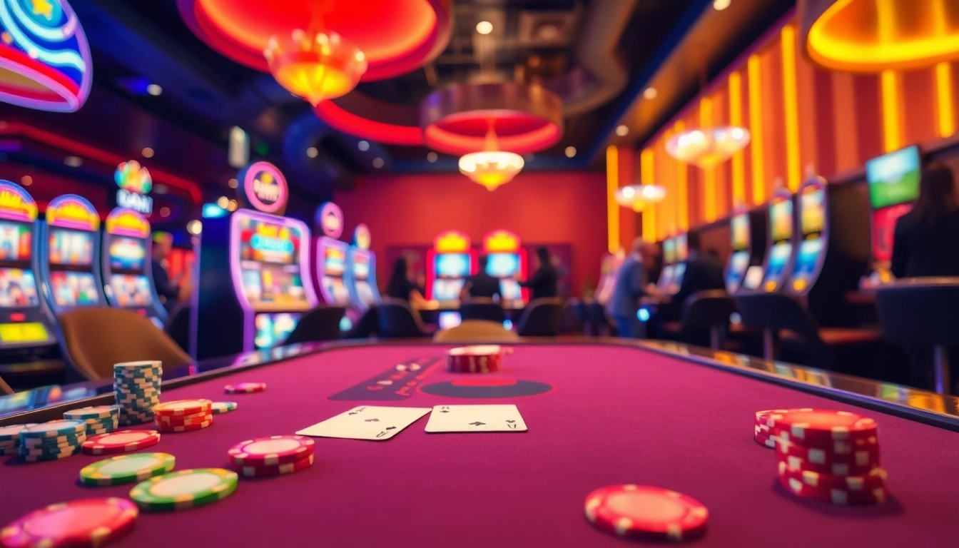 Main game at a casino with dentoto illustrating excitement and vibrant atmosphere.