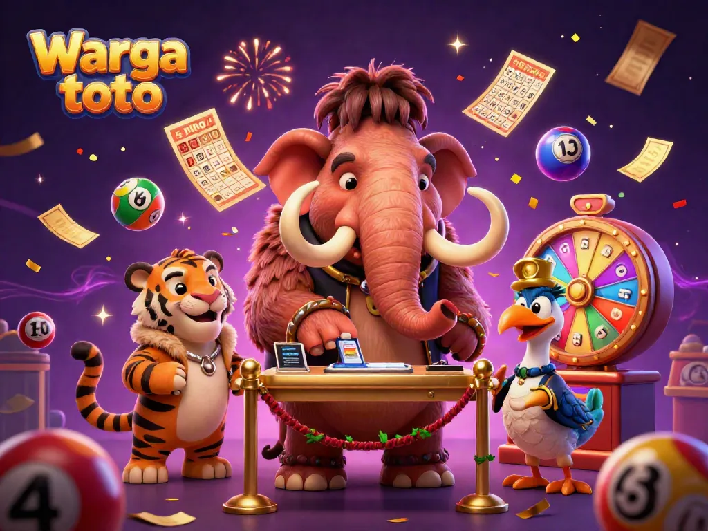 Menyaksikan pengeluaran angka bingo Warga Toto dengan suasana meriah dalam gambar 3D yang mengagumkan.