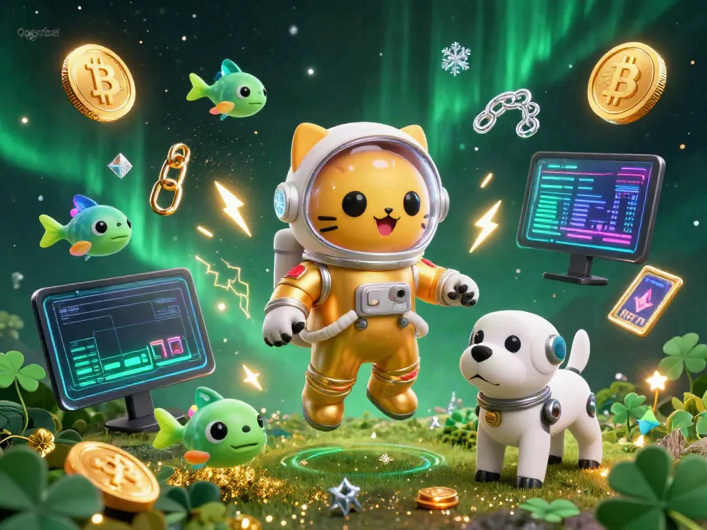 Engage with the thrilling world of qqgobet, featuring a colorful cosmic scene with an astronaut cat and crypto elements.