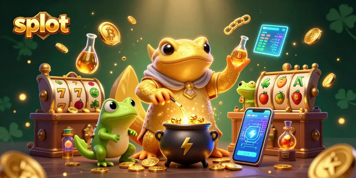 Menangkan permainan slot dengan ilustrasi alkemis emas bertema kasino yang menakjubkan.
