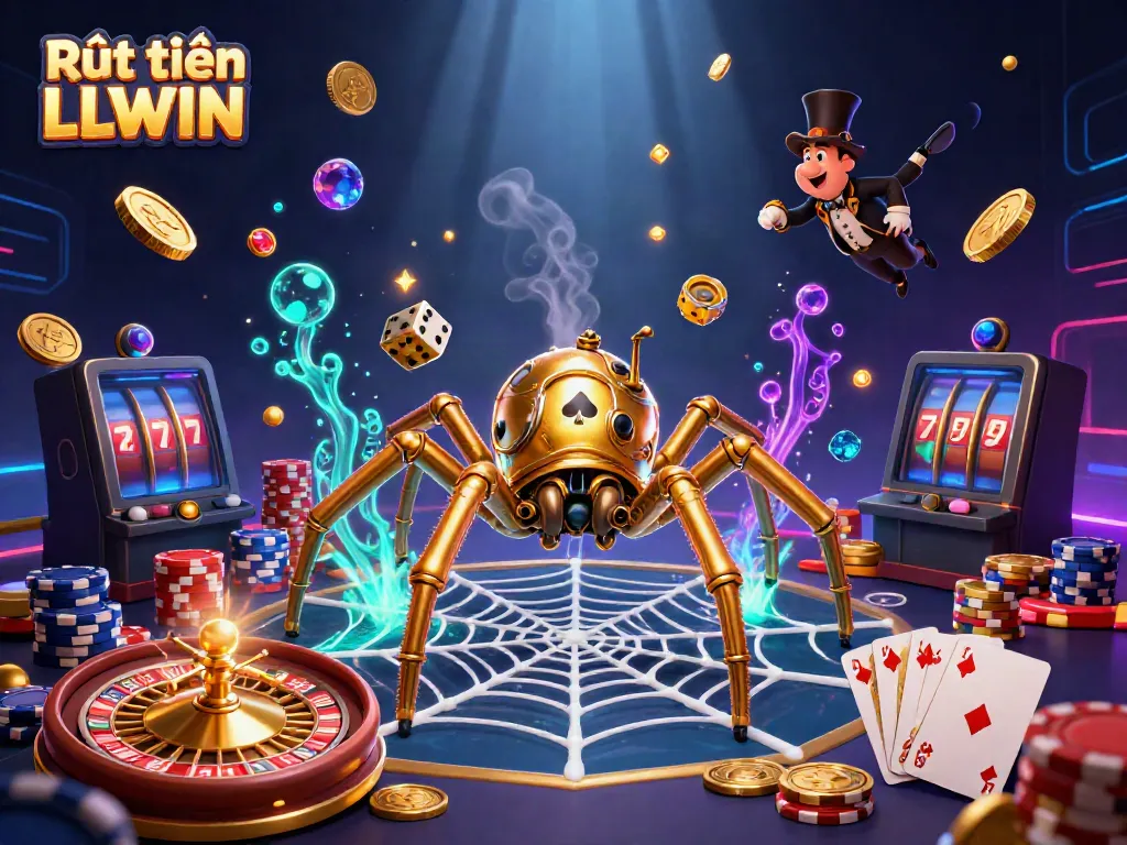 Experience Rút tiền LLWIN with a captivating steampunk scene full of adventurous elements and rich casino visuals.