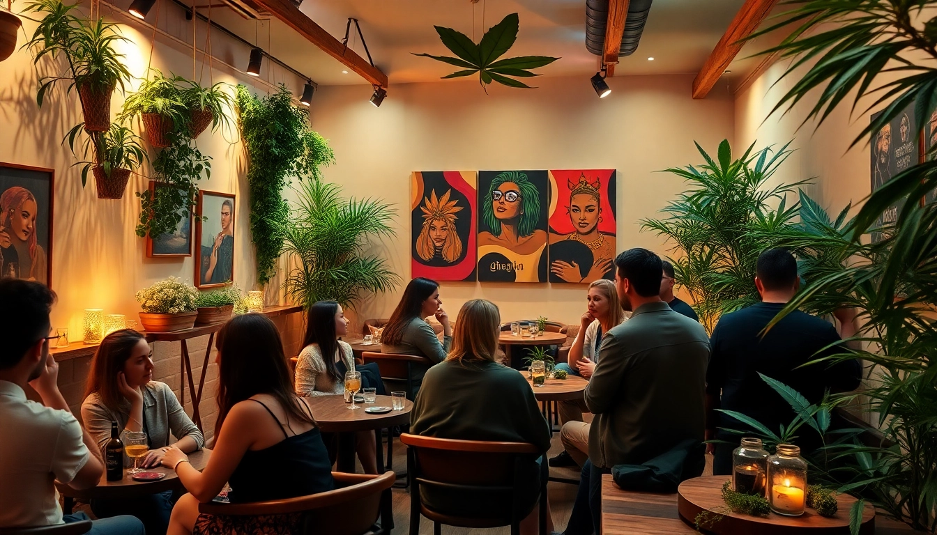 Cannabis shop association Lloret de Mar inviting members to socialize in a relaxed lounge.