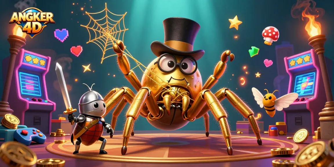 Experience thrilling gameplay with ANGKER 4D, featuring a vibrant 3D casino world filled with excitement.