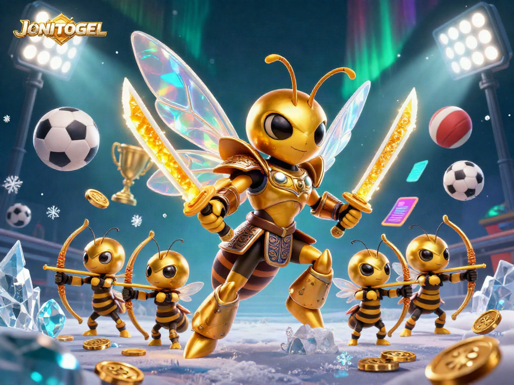 Engage with JONITOGEL's vibrant casino scene featuring dynamic elements and action-packed visuals.