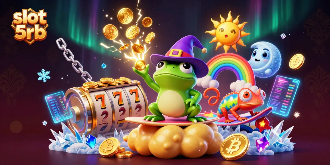 Enjoy thrilling slot 5rb gameplay with exciting characters and gold coins swirling around.