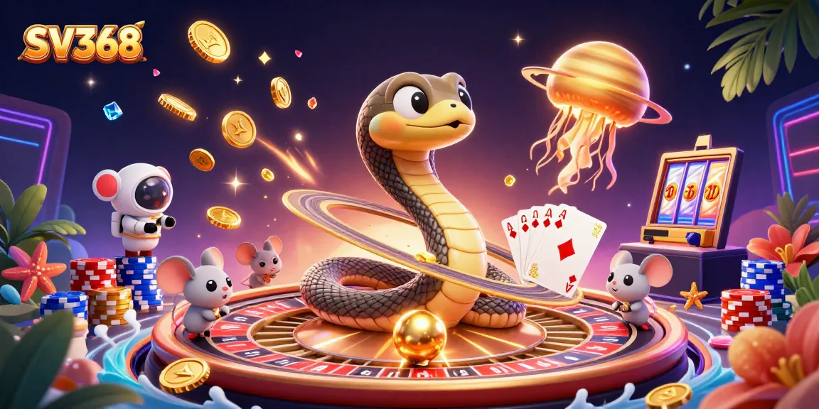 Engage in exciting gameplay with SV368 as tiny astronaut mice place bets on a cosmic roulette wheel.