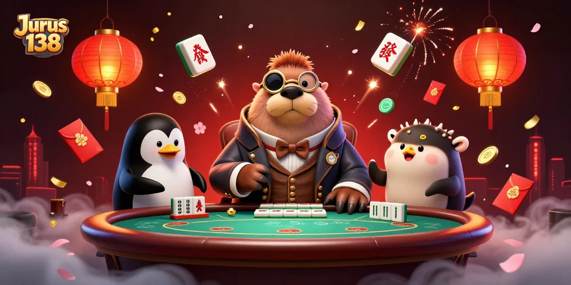 Experience thrilling poker action with Jurus 138's jolly walrus and friends at an underwater table
