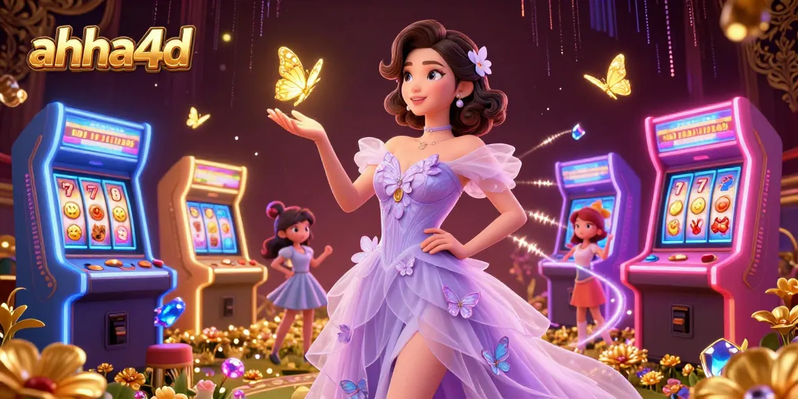 Spin to win with ahha4d's colorful slot machines and dreamy atmosphere.