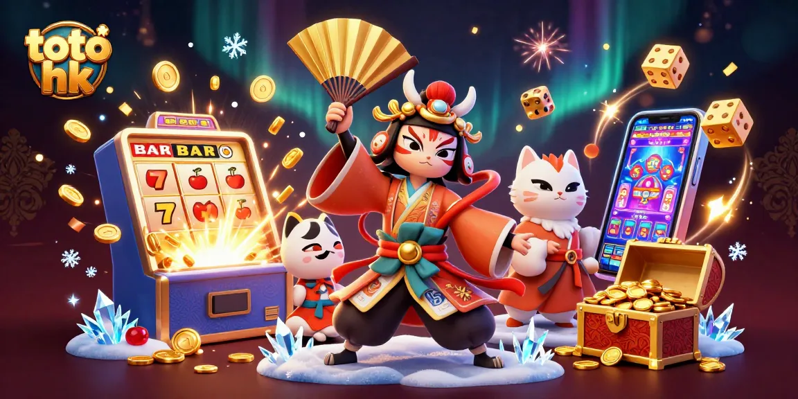Memenangkan jackpot di toto hk dengan simbol keberuntungan di mesin slot.