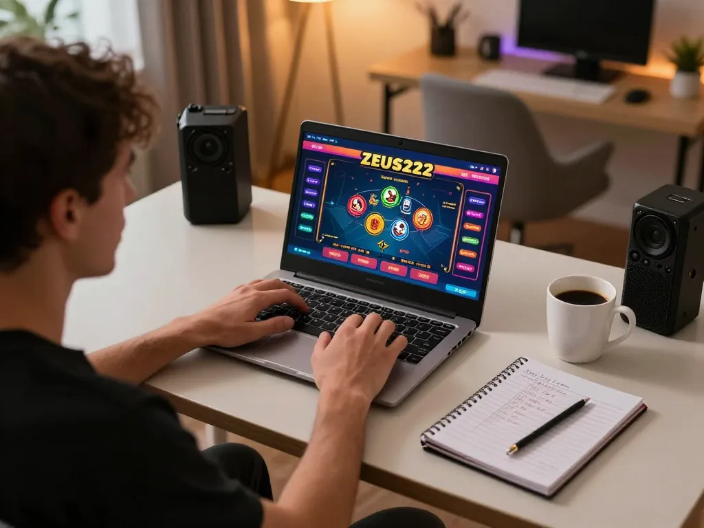 Play online with ZEUS222 as the player strategizes during an exciting live dealer game.