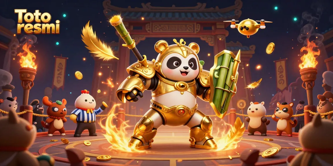 Experience the thrill of Toto resmi gaming with vibrant 3D characters and dynamic gambling elements.