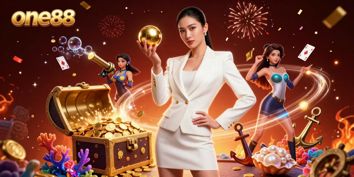 Experience thrilling gameplay with one88's vibrant casino elements and dynamic characters in action.