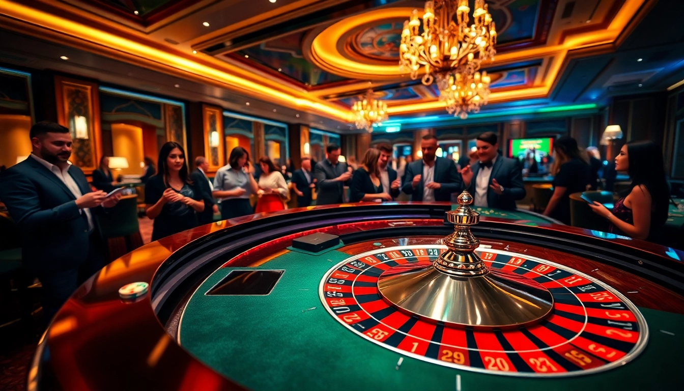 Experience the thrill of afk toto at a lively casino with vibrant roulette action.