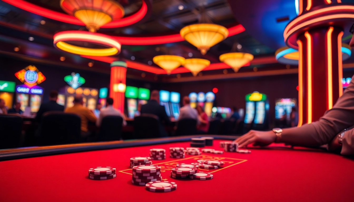 Menampilkan permainan kasino di wdbos125.com dengan pemain serius di meja poker.