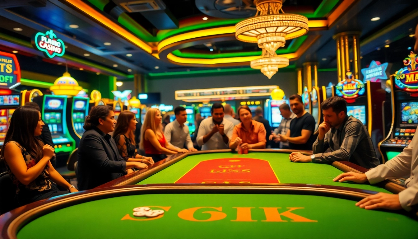 Permainan situs bossmahjong yang mengasyikkan di meja poker modern, memberikan suasana kasino yang seru.
