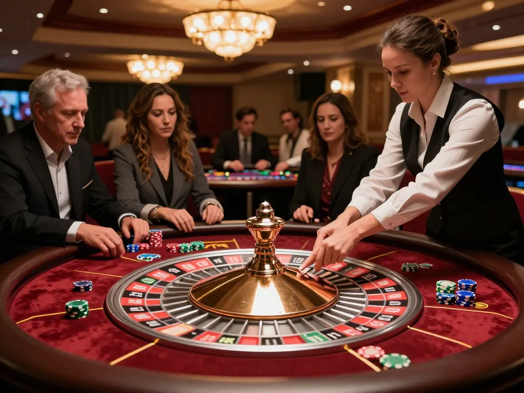 Rasakan permainan strategis di paris888 dengan para pemain yang antusias memasang taruhan di meja roulette