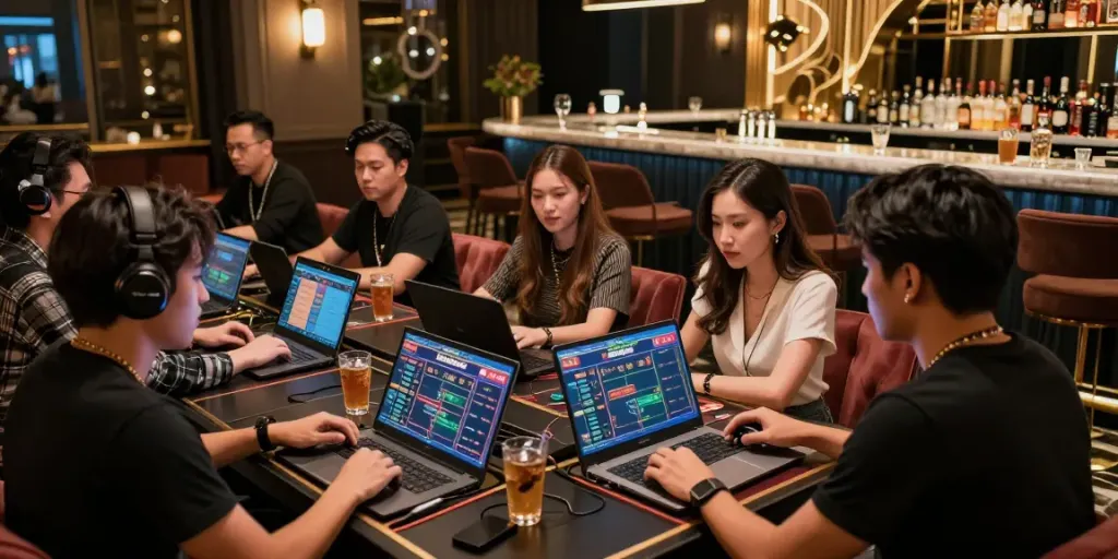 Pengalaman Bandar Togel yang mewah di lounge permainan modern dengan pemain tertarik dan teknologi canggih.