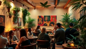 Cannabis shop association Lloret de Mar inviting members to socialize in a relaxed lounge.