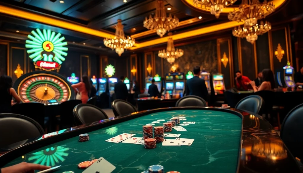 Experience the vibrant atmosphere of trang chủ tt88, showcasing high-stakes poker and exciting casino games.