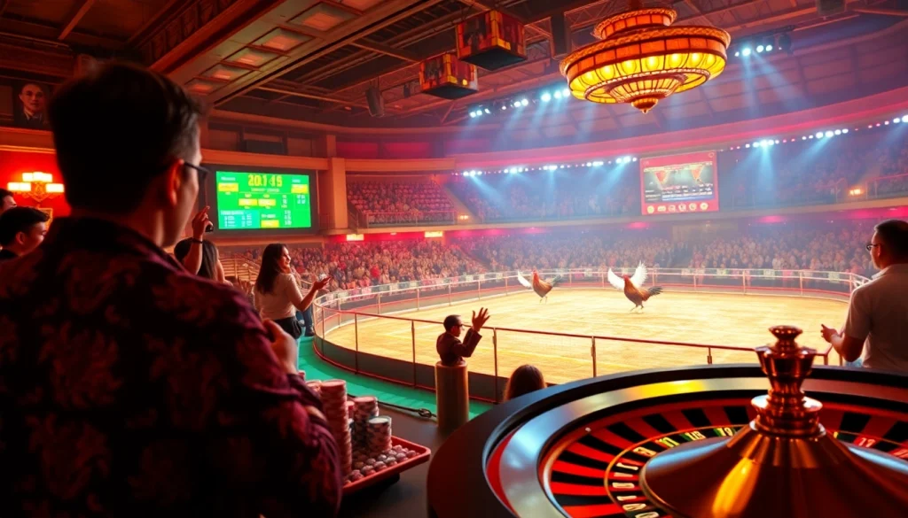 Experience đá gà trực tiếp with immersive action and vibrant betting options in a dynamic virtual arena.