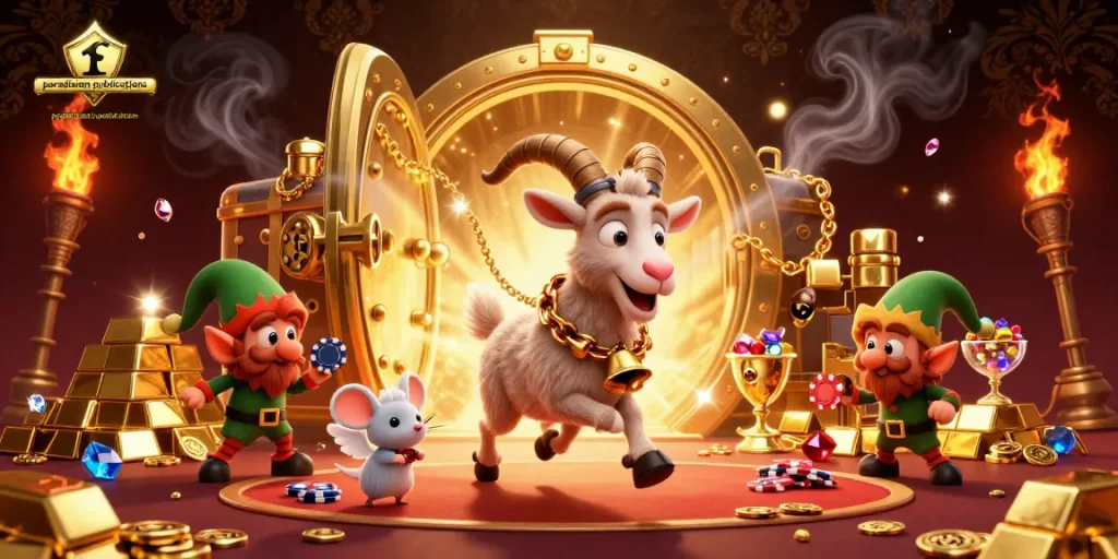 Experience massive winnings at paradisianpublications with our enchanting holiday-horror casino scene.