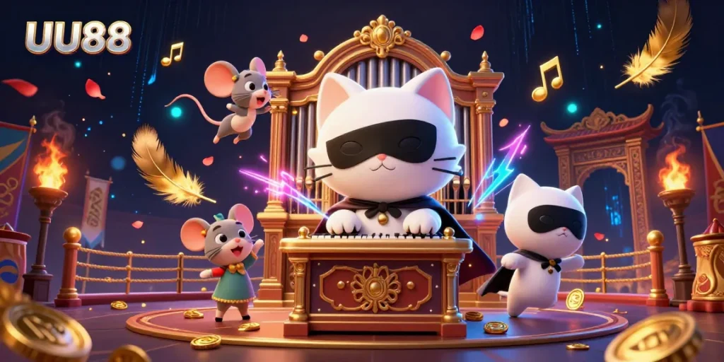 Experience thrilling action at UU88 casino with vibrant 3D characters and dynamic elements!