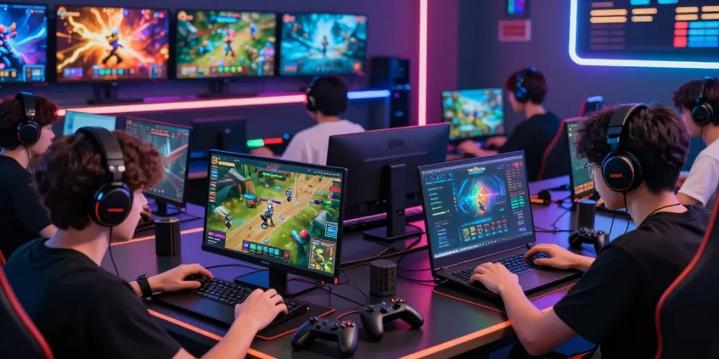 Online gaming experience with CIKA4D platform showcasing diverse players and vibrant game interface